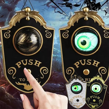 Halloween Glowing Eyeball Doorbell with Horror Sound