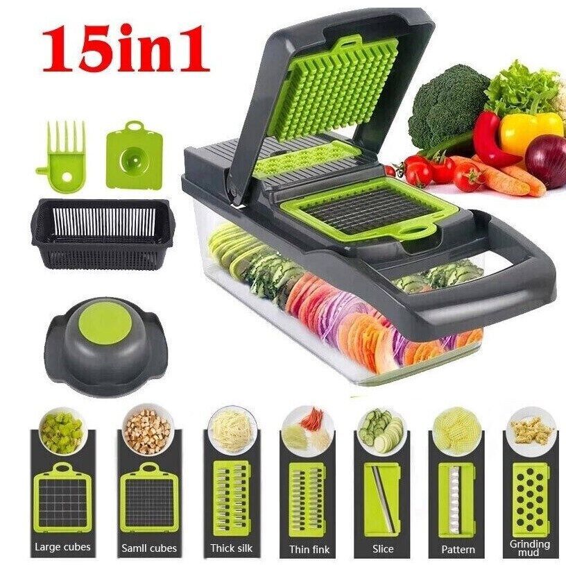 15 in 1 vegetable, salad and fruit chopper