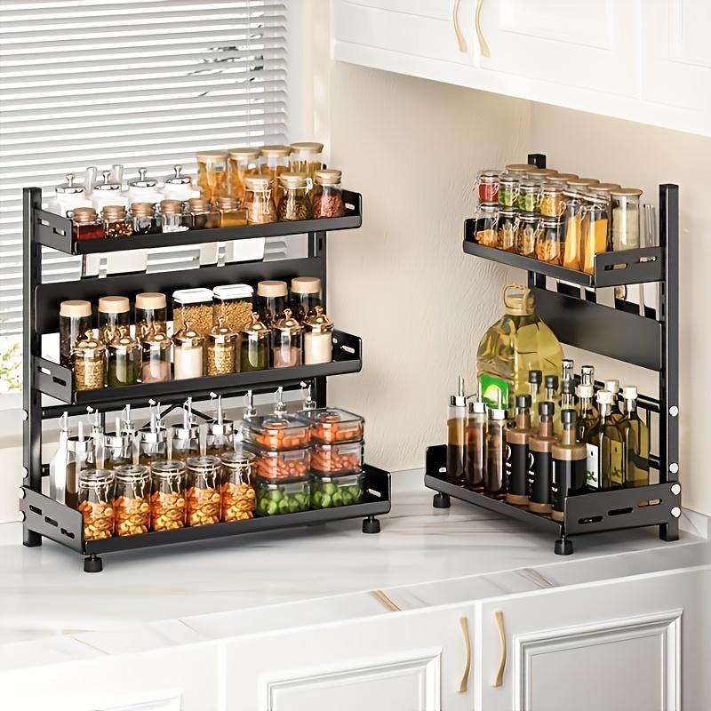 Rack suitable for multifunctional kitchen countertops