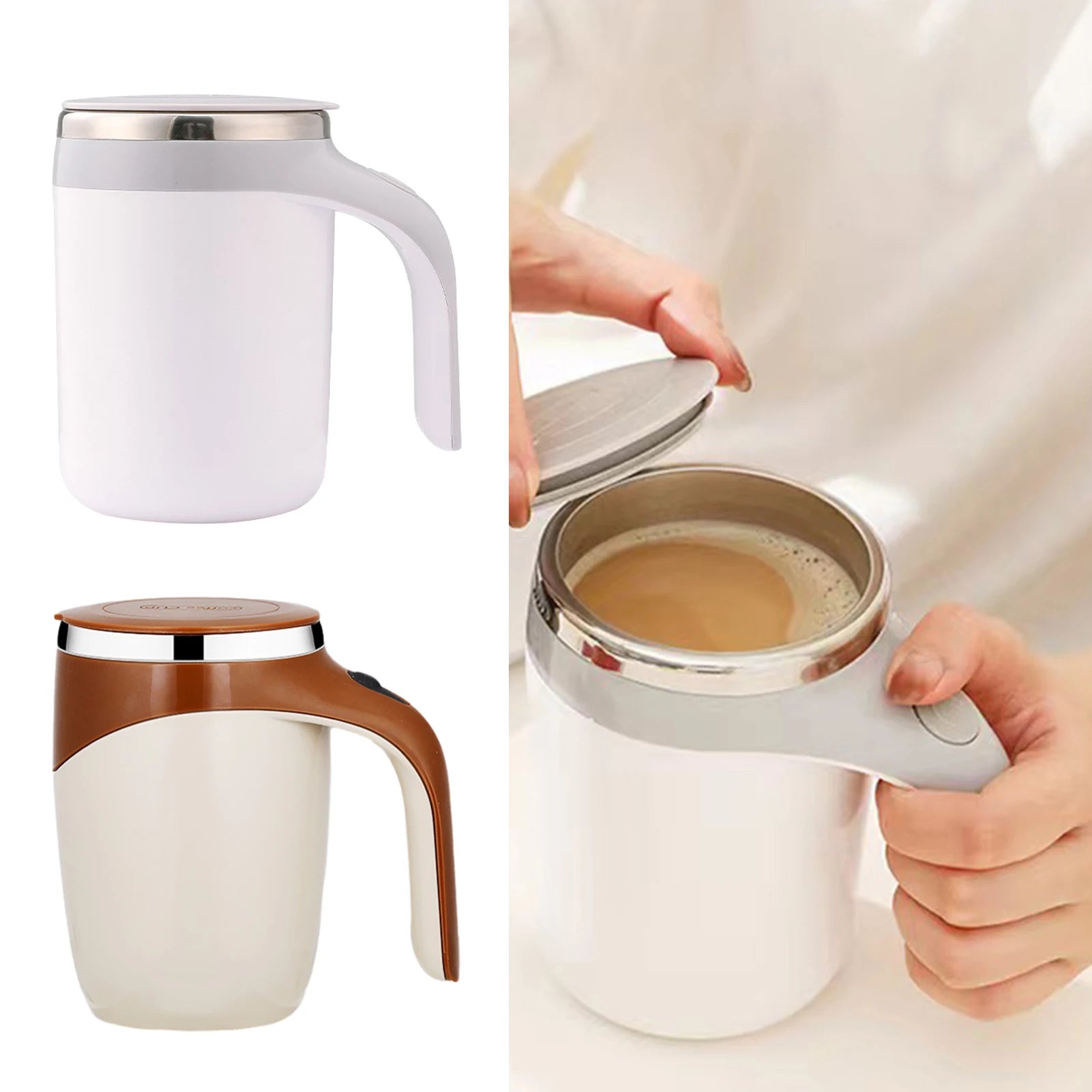 Automatic magnetic cup for stirring Elisore